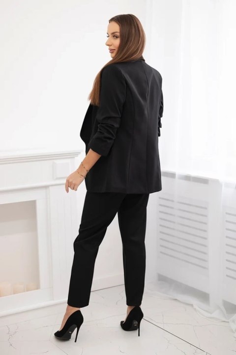 Komplet garnitur marynarka i spodnie czarny