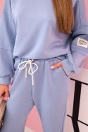 Komplet bluza + spodnie masełko jasny jeansowy uniwersalny
