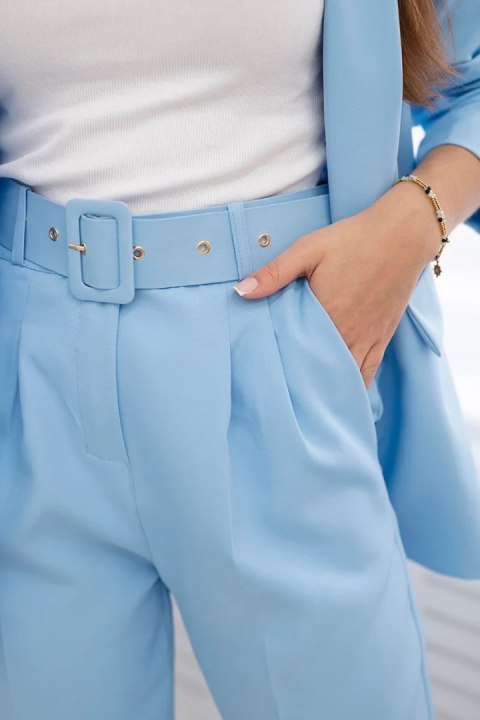 Komplet garnitur marynarka i spodnie niebieski