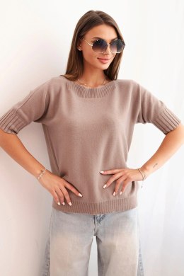 Sweter z wiskozy z krótkim rękawem fango
