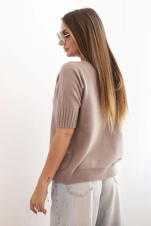 Sweter z wiskozy z krótkim rękawem fango