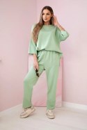 Komplet bluza + spodnie masełko pistacjowy uniwersalny