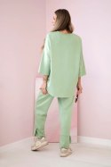 Komplet bluza + spodnie masełko pistacjowy uniwersalny